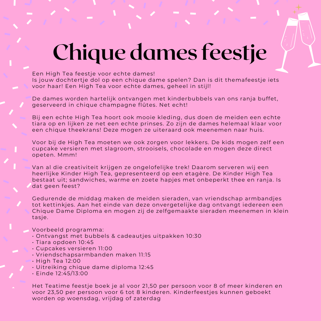 Chique dames feestje